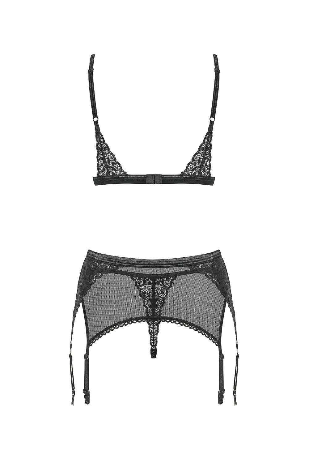 Obsessive Shibu Bra, Thong & Garter Belt, SHIBU-SEG-L/XL, SHIBU-SEG-S/M