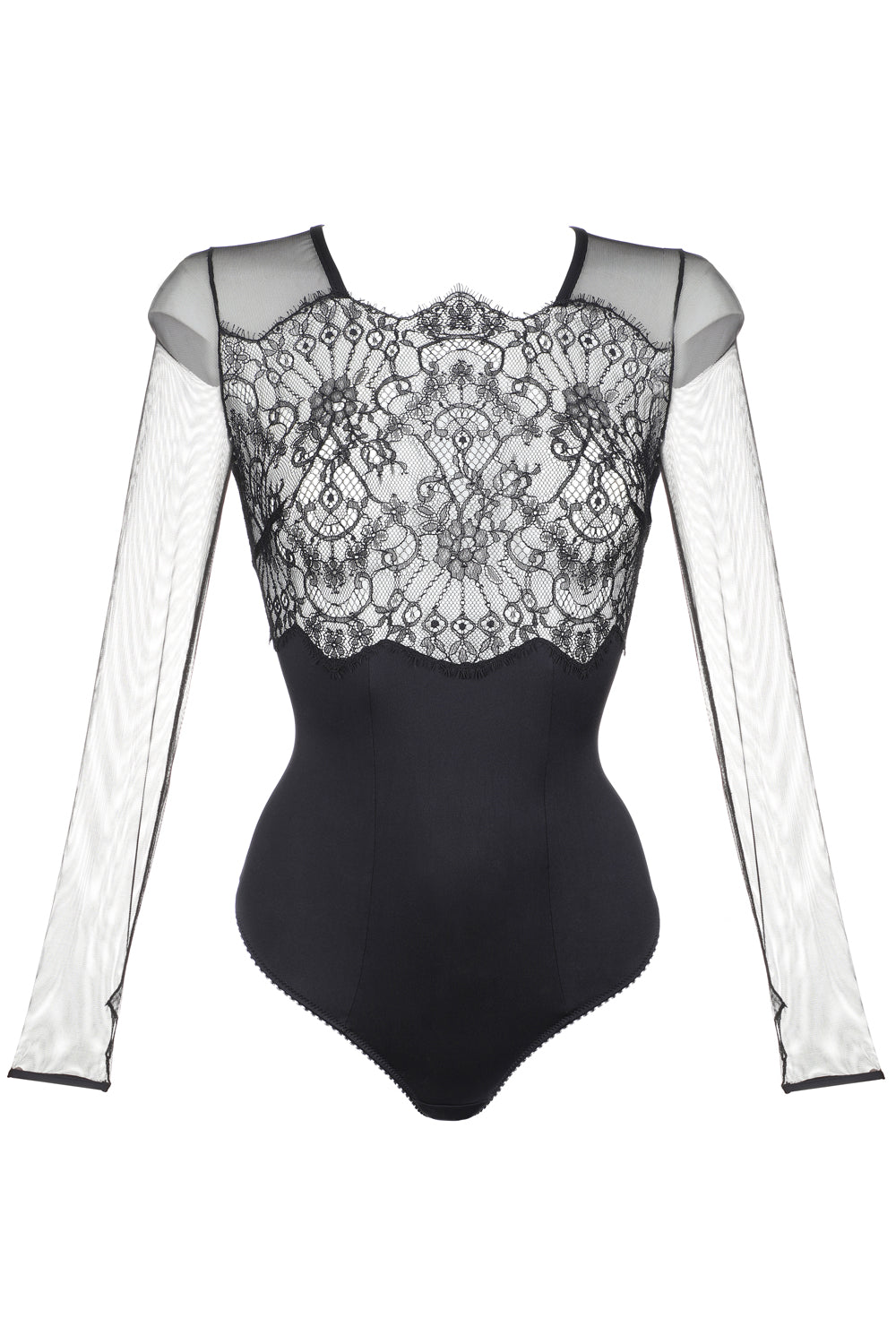 Jolidon French Connection Thong Bodysuit Black