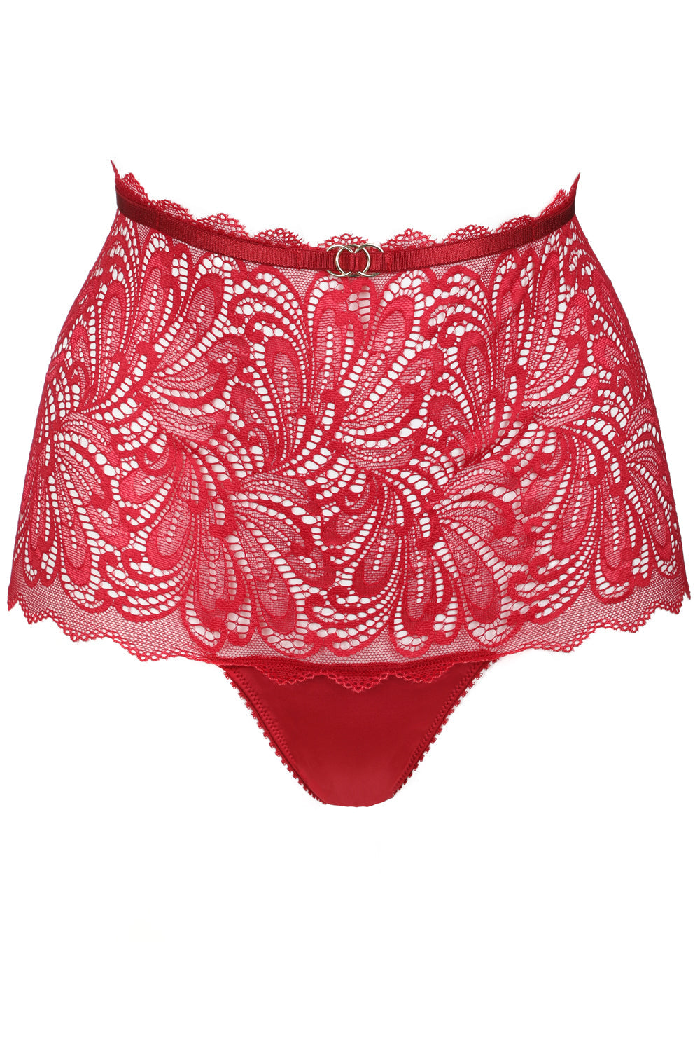 Jolidon Hey Jude! High Waist Brief in Red