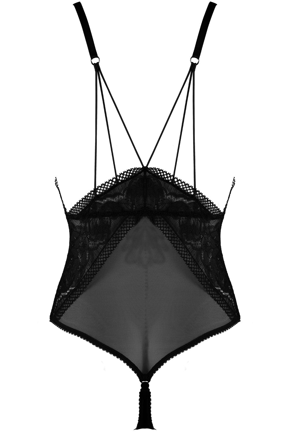 Jolidon Rock DJ Thong Bodysuit Black