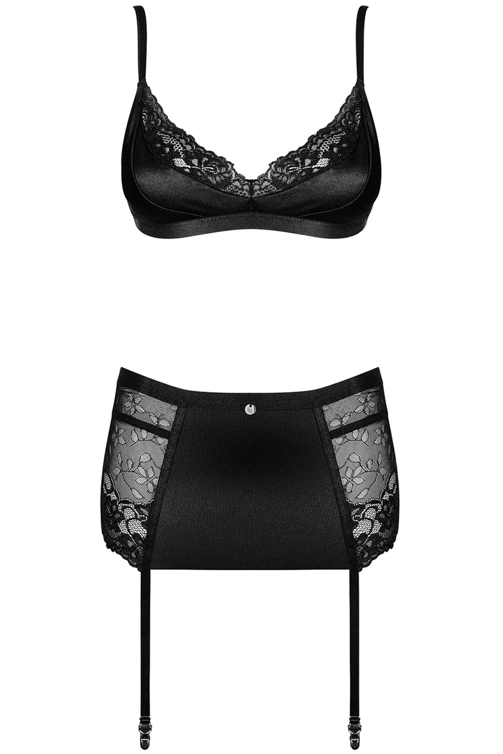 Obsessive Blanita Bra, Thong & Suspender