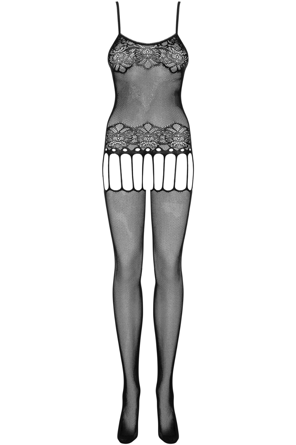 Obsessive F235 Crotchless Bodystocking Black
