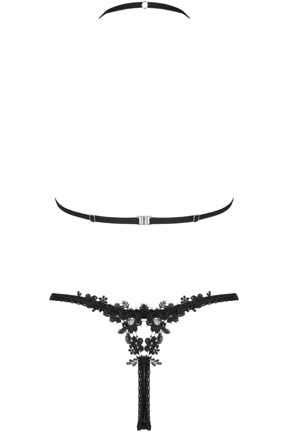 Obsessive Celia Noir Bra & Thong Black