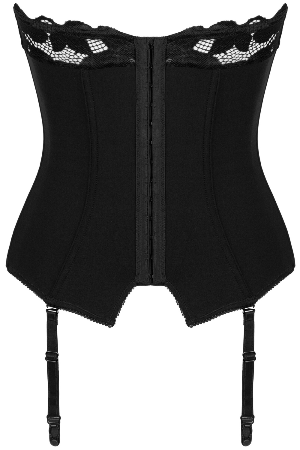 Obsessive Editya Corset with Suspenders Black