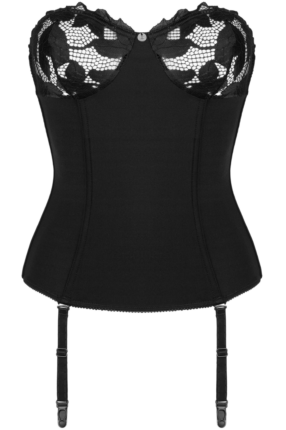Obsessive Editya Corset with Suspenders Black