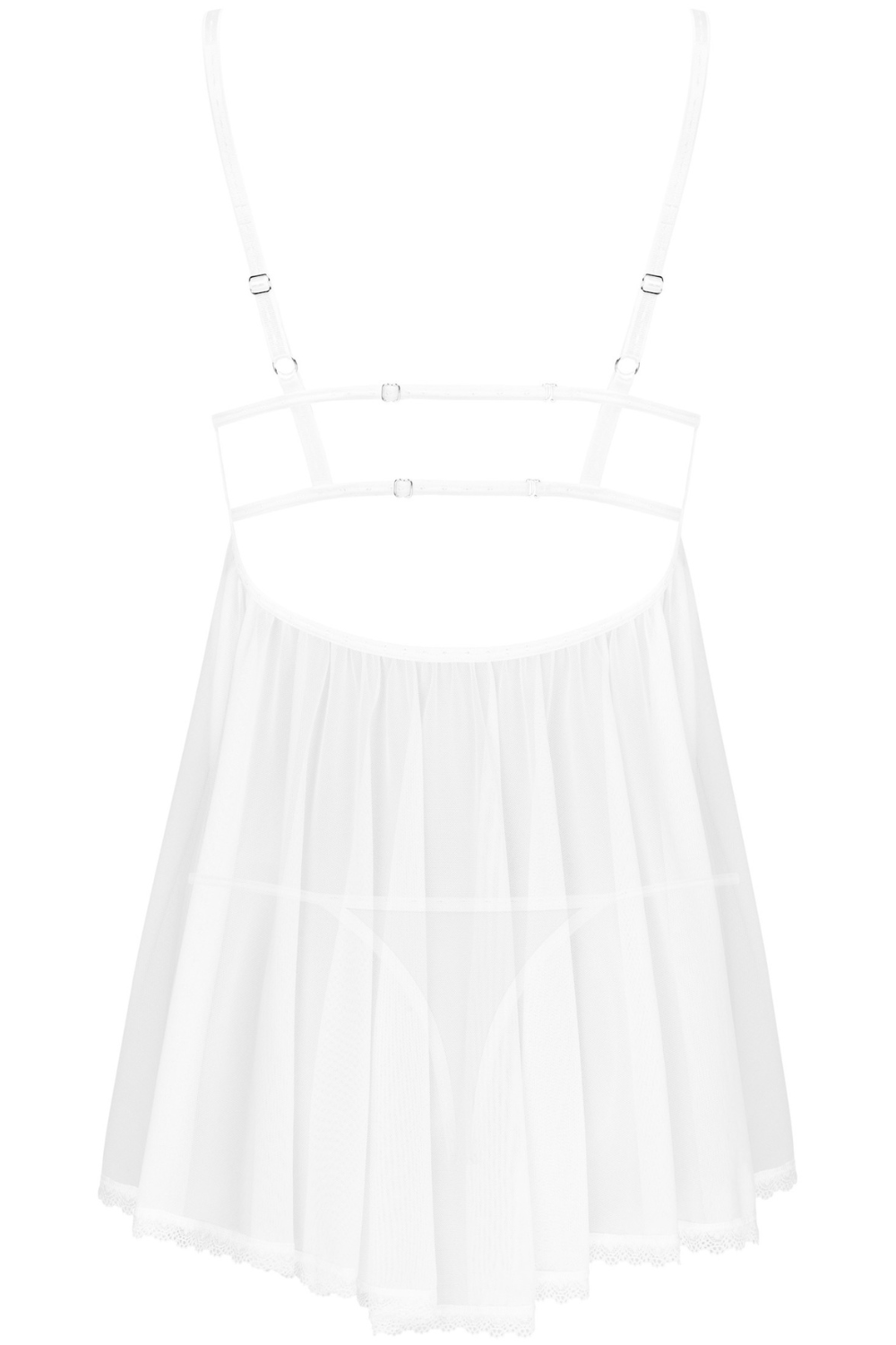 Obsessive Heavenlly Babydoll & Thong Set White