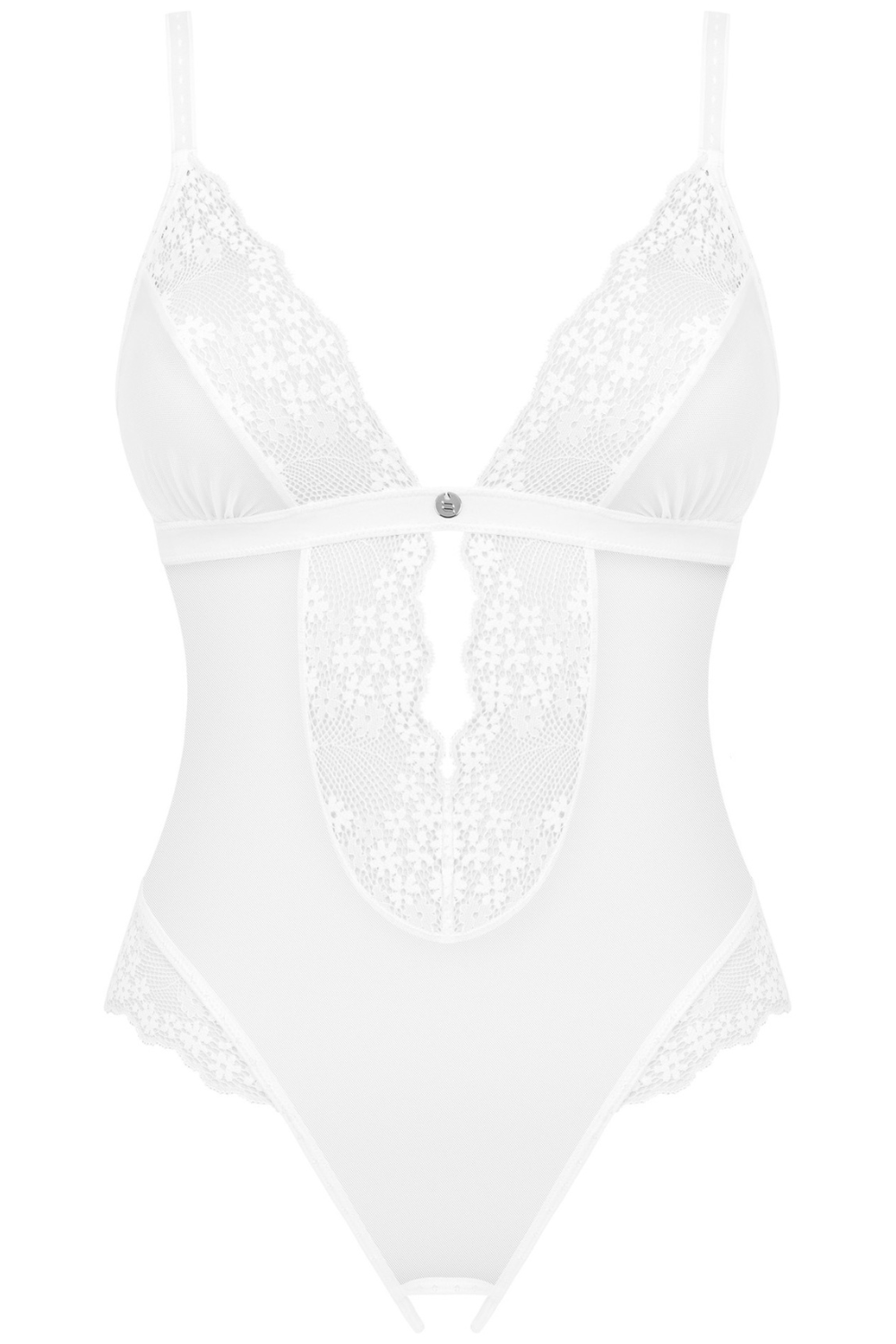 Obsessive Heavenlly Crotchless Bodysuit White