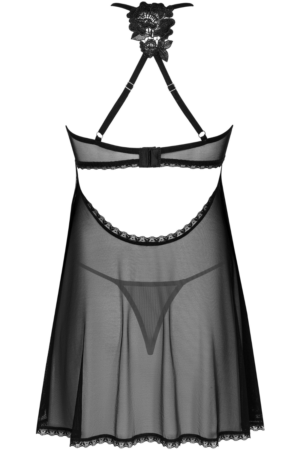 Obsessive Latinesa Babydoll & Thong Black