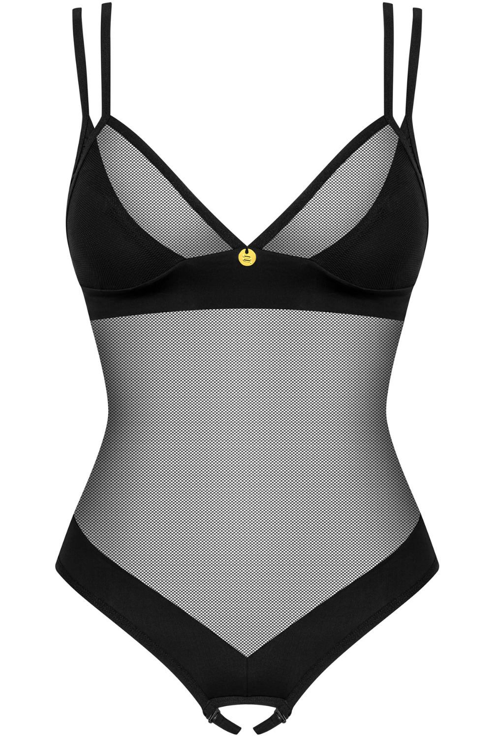 Obsessive Nesari Crotchless Teddy Black