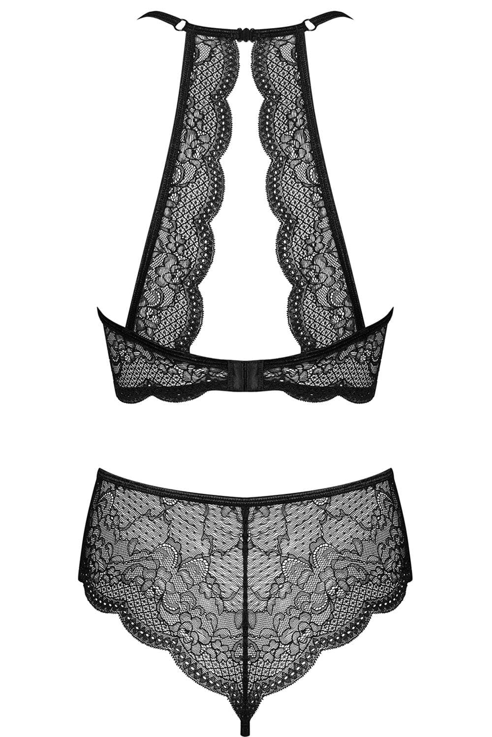 Obsessive Pearlove Cupless Bra & Crotchless Brief