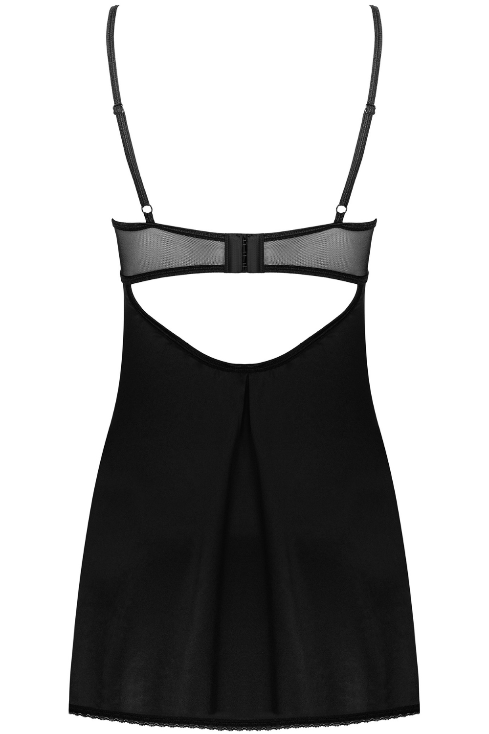 Obsessive Serena Love Underwired Chemise & Thong Black
