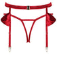 Obsessive Rubinesa Suspender & Crotchless Thong