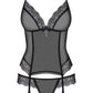 Obsessive Sheer Corset & Thong, 864-COR-1-L/XL, 864-COR-1-S/M