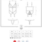 Obsessive Sheer Lace Corset & Thong, 866-COR-1-L/XL, 866-COR-1-S/M