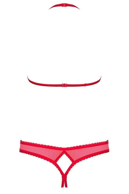 Obsessive Ouvert Bra & Crotchless Thong, 870-SEC-1-L/XL, 870-SEC-1-S/M
