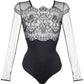 Jolidon French Connection Thong Bodysuit Black