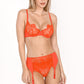 Jolidon French Connection Suspender Belt Bright Red