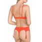 Jolidon French Connection Suspender Belt Bright Red