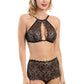 Jolidon Hey Jude! Bralette & High Waist Brief Black
