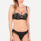 Jolidon Rock DJ Balconette Bra Black