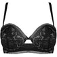 Jolidon Rock DJ Balconette Bra Black