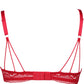 Jolidon Rock DJ Push Up Bra Red
