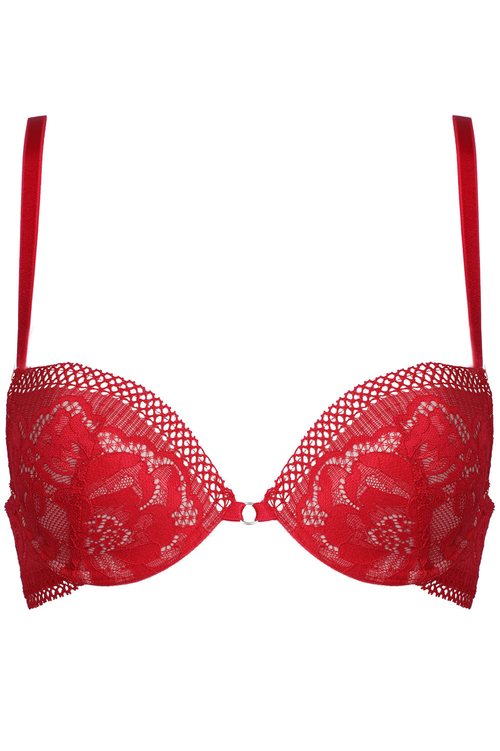 Jolidon Rock DJ Push Up Bra Red