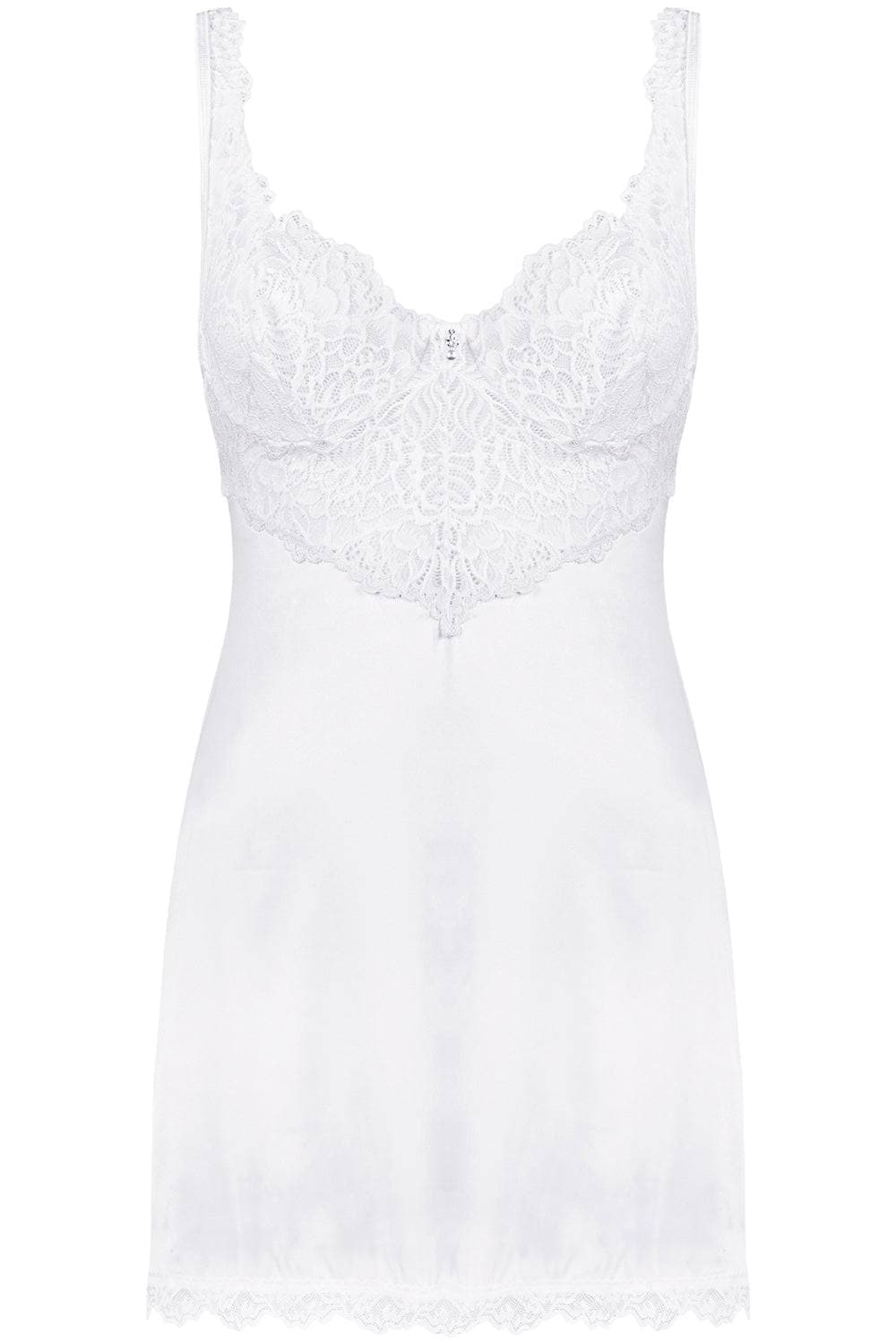 Obsessive Amor Blanco Chemise & Thong White