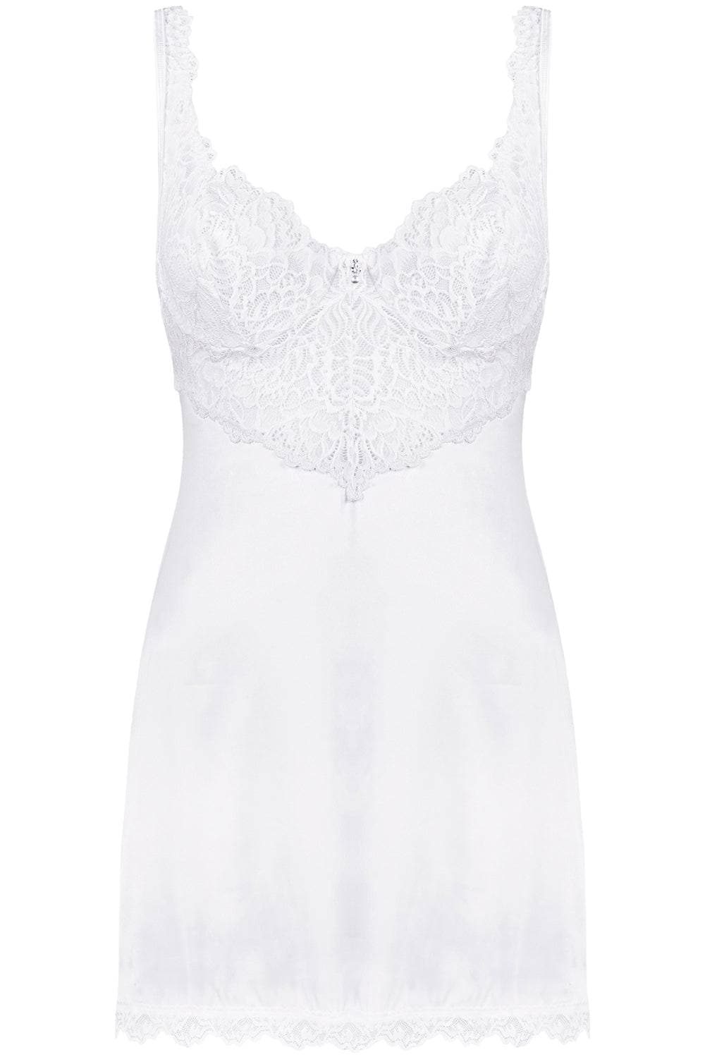 Obsessive Amor Blanco Chemise & Thong White