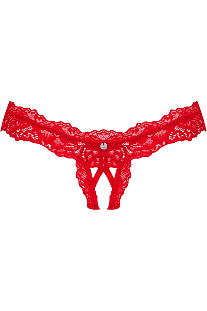Obsessive Amor Cherris Crotchless Thong Red