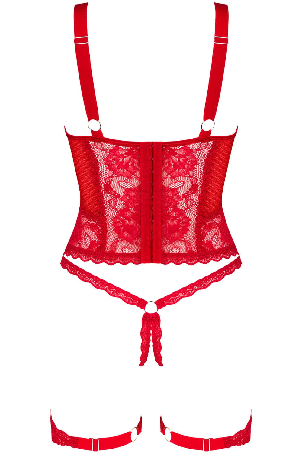 Obsessive Belovya Corset & Thong Red