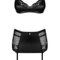Obsessive Blanita Bra, Thong & Suspender