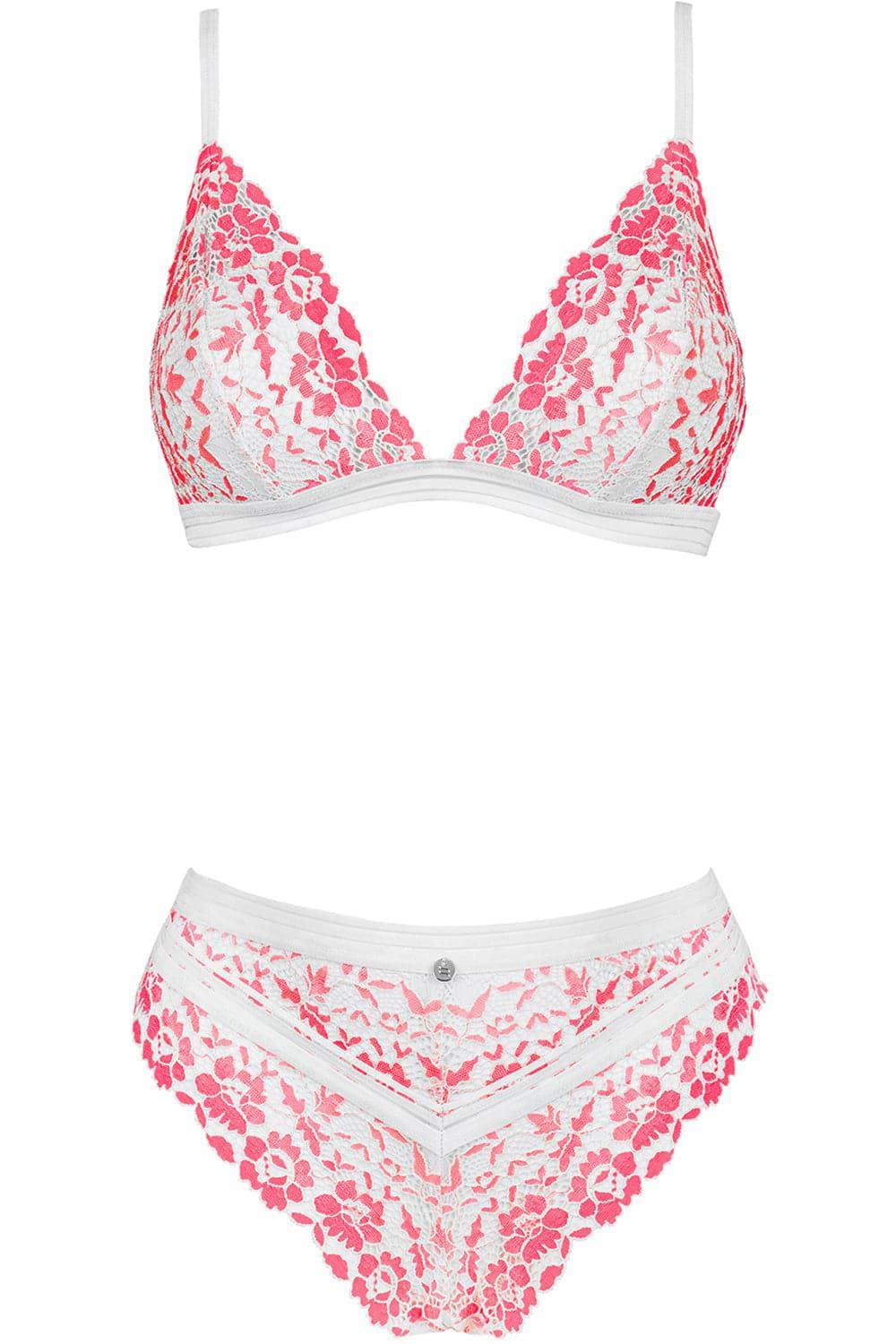 Obsessive Bloomys Bra & Brief Pink