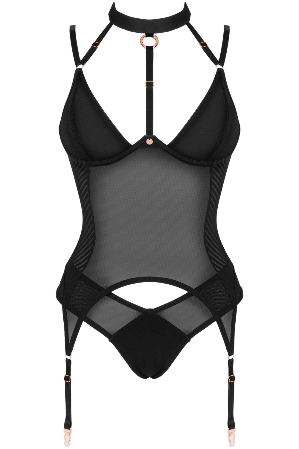 Obsessive Brasica Corset & Brief Black