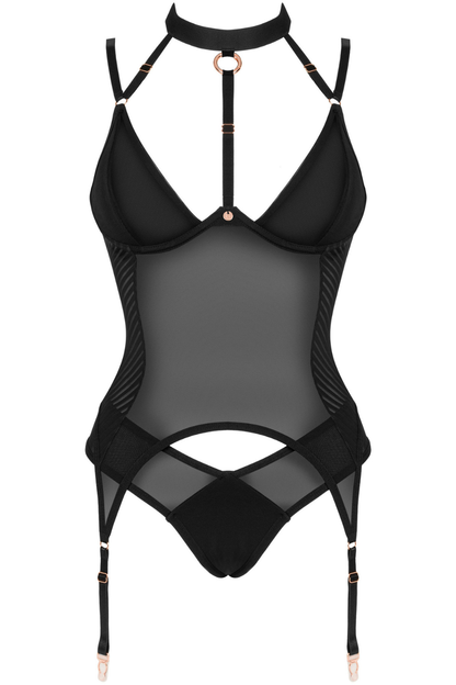 Obsessive Brasica Corset & Brief Black