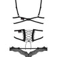 Obsessive Bravelle Open Bra, Belt & Crotchless Thong