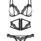 Obsessive Bravelle Open Bra, Belt & Crotchless Thong