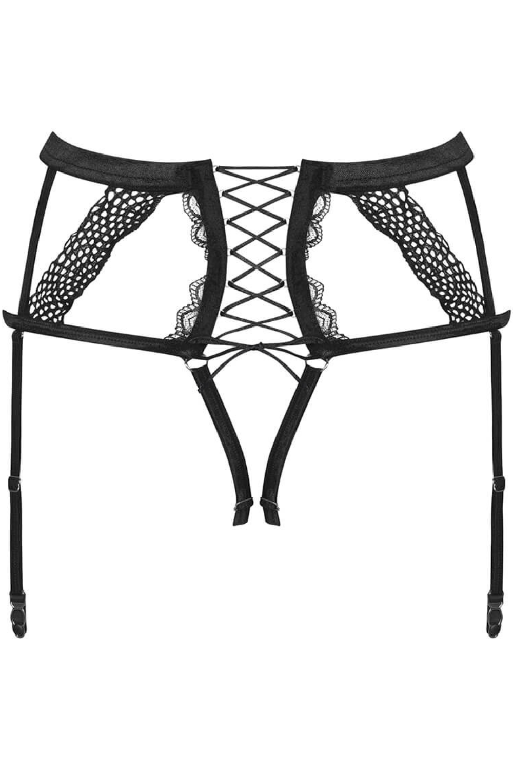 Obsessive Bravelle Crotchless Suspender Thong