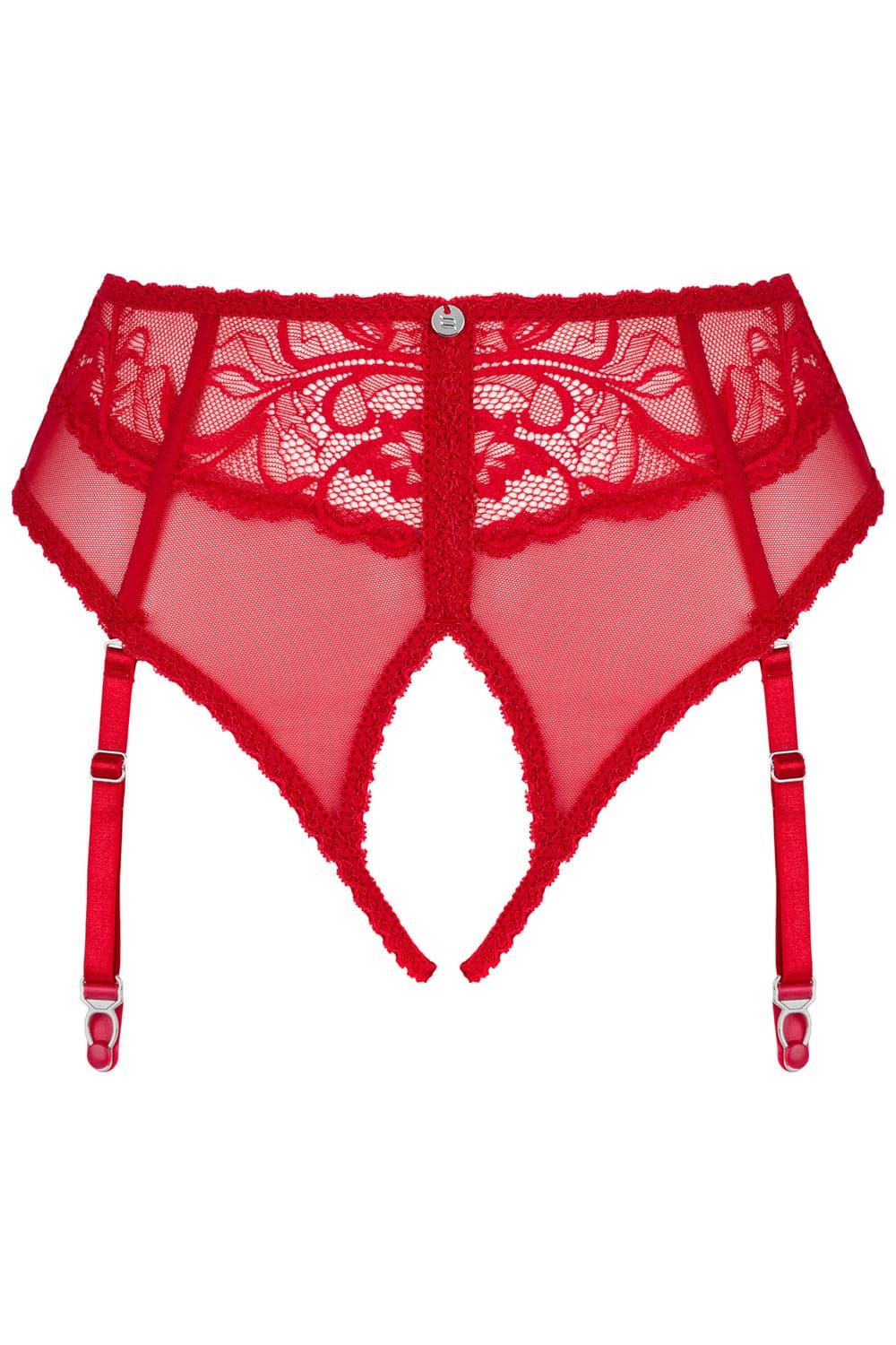 Obsessive Dagmarie Crotchless Suspender Brief Red