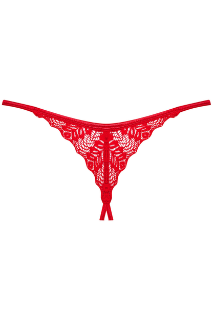 Obsessive Ingridia Crotchless Mini Thong Red