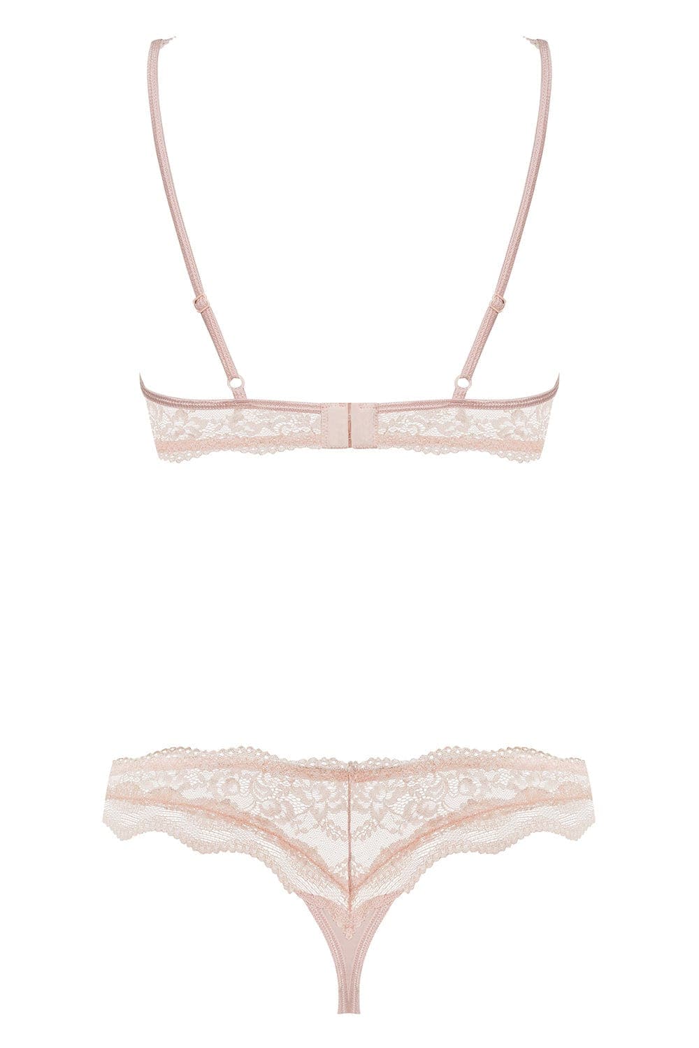 Obsessive Luvae Bra & Thong Pink