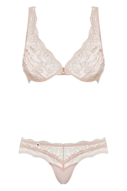 Obsessive Luvae Bra & Thong Pink