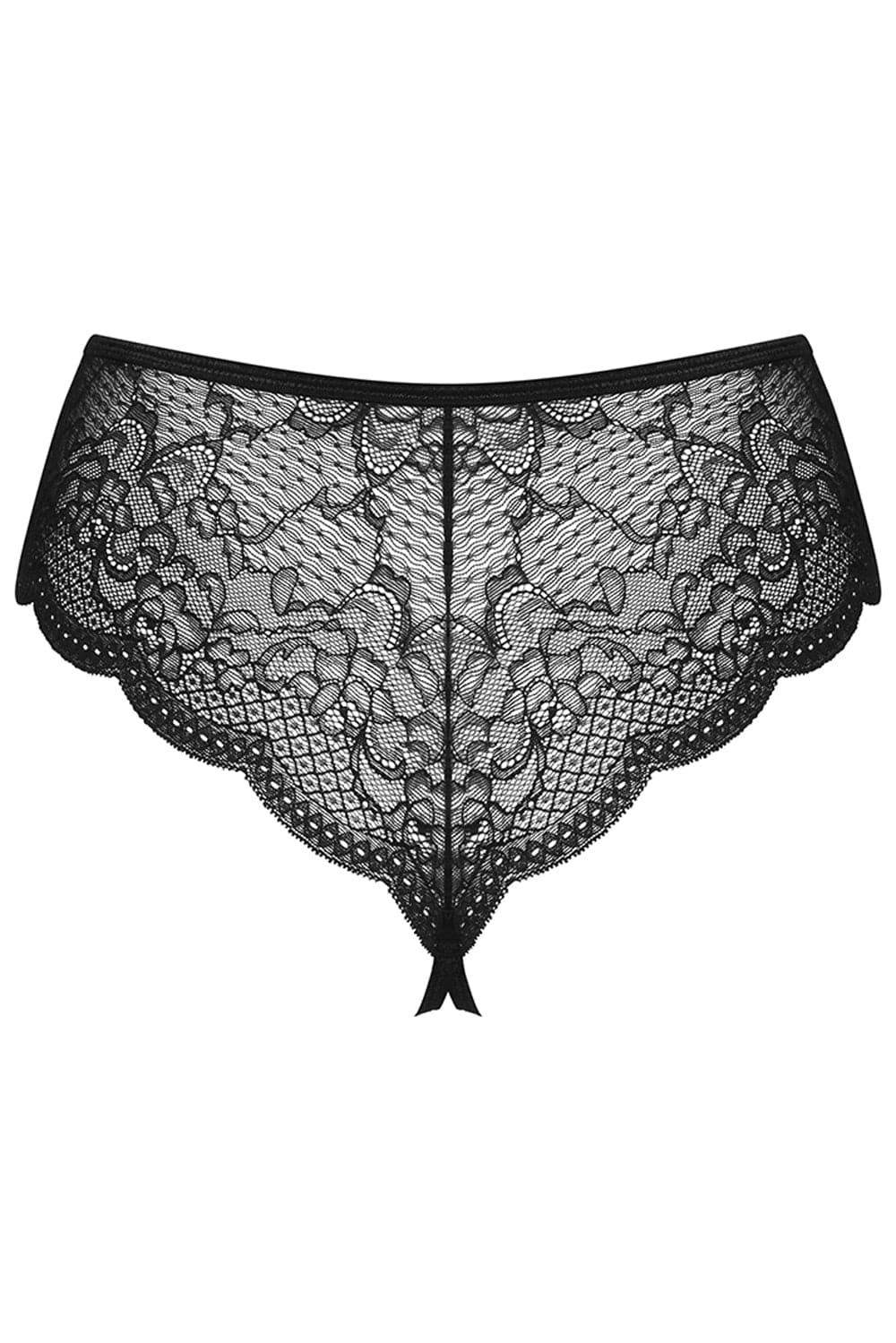 Obsessive Pearlove Crotchless Brief Black