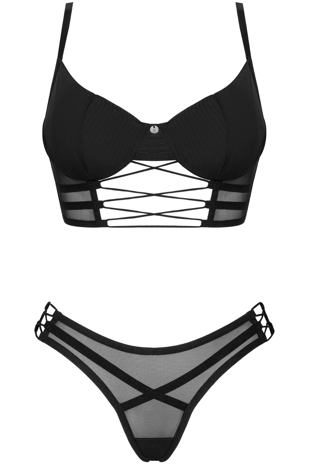 Obsessive Roxelia Bra & Thong Black